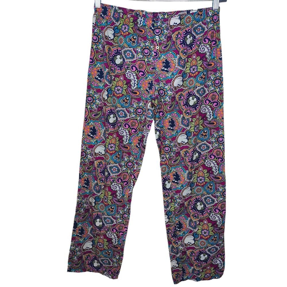 Disney Parks Authentic Original Mickey Mouse Mandala Paisley Pajama Lounge Pants